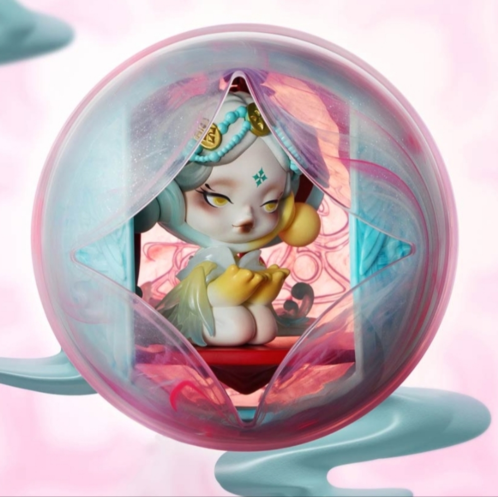 Skullpanda Colorful Fantasy Figurine Set NWT - The Mirage‎